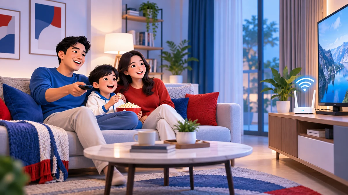 Ilustrasi paket internet rumah Home Basic