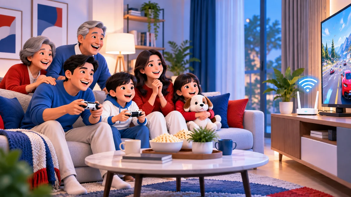 Ilustrasi paket internet rumah Home Max